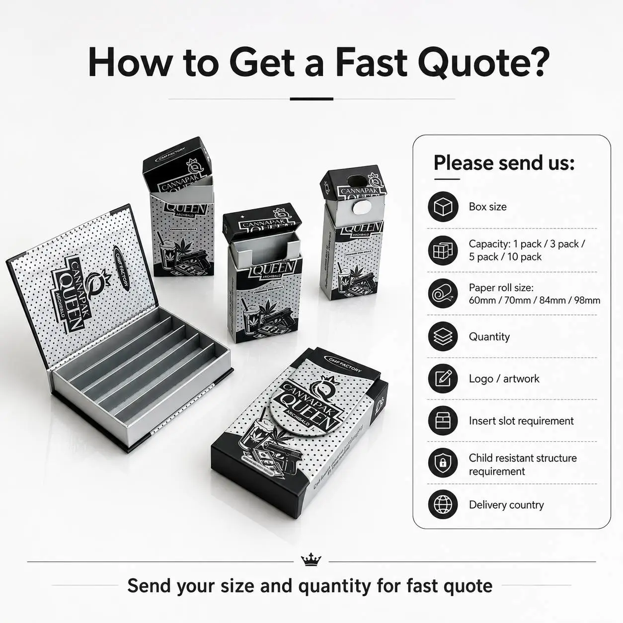 magnetic pre roll boxes for Dispensary